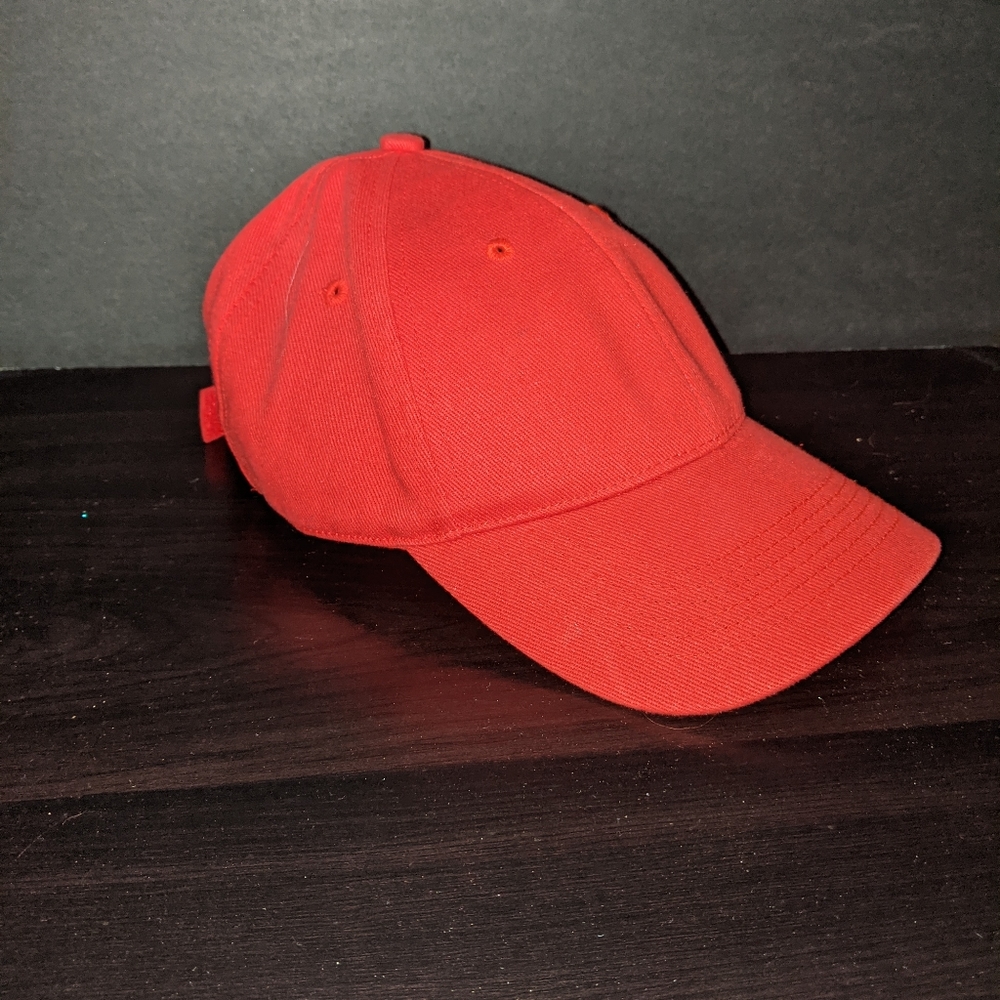 Red baseball cap